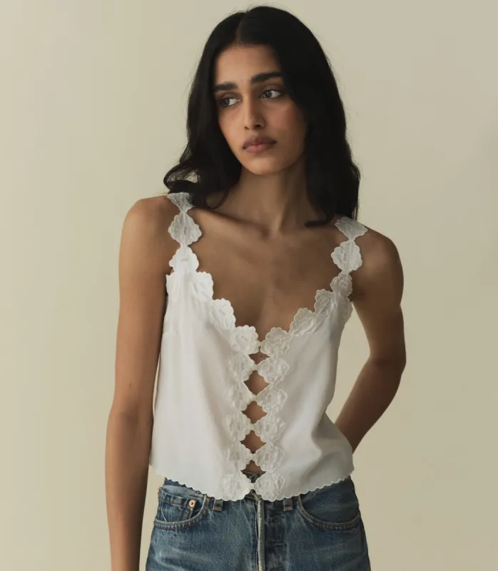 FLORES TOP -- SALT sold by Doen