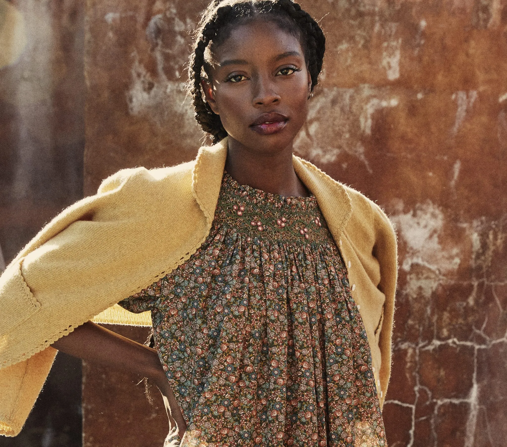 HMD -- ODESSA DRESS -- YELLOW LAUREL CANYON ROSE sold by Doen product image thumbnail 3