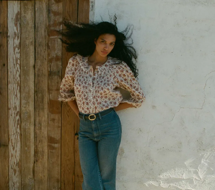 HMD -- HICKORY TOP -- BURGUNDY SONGBIRD TOILE sold by Doen