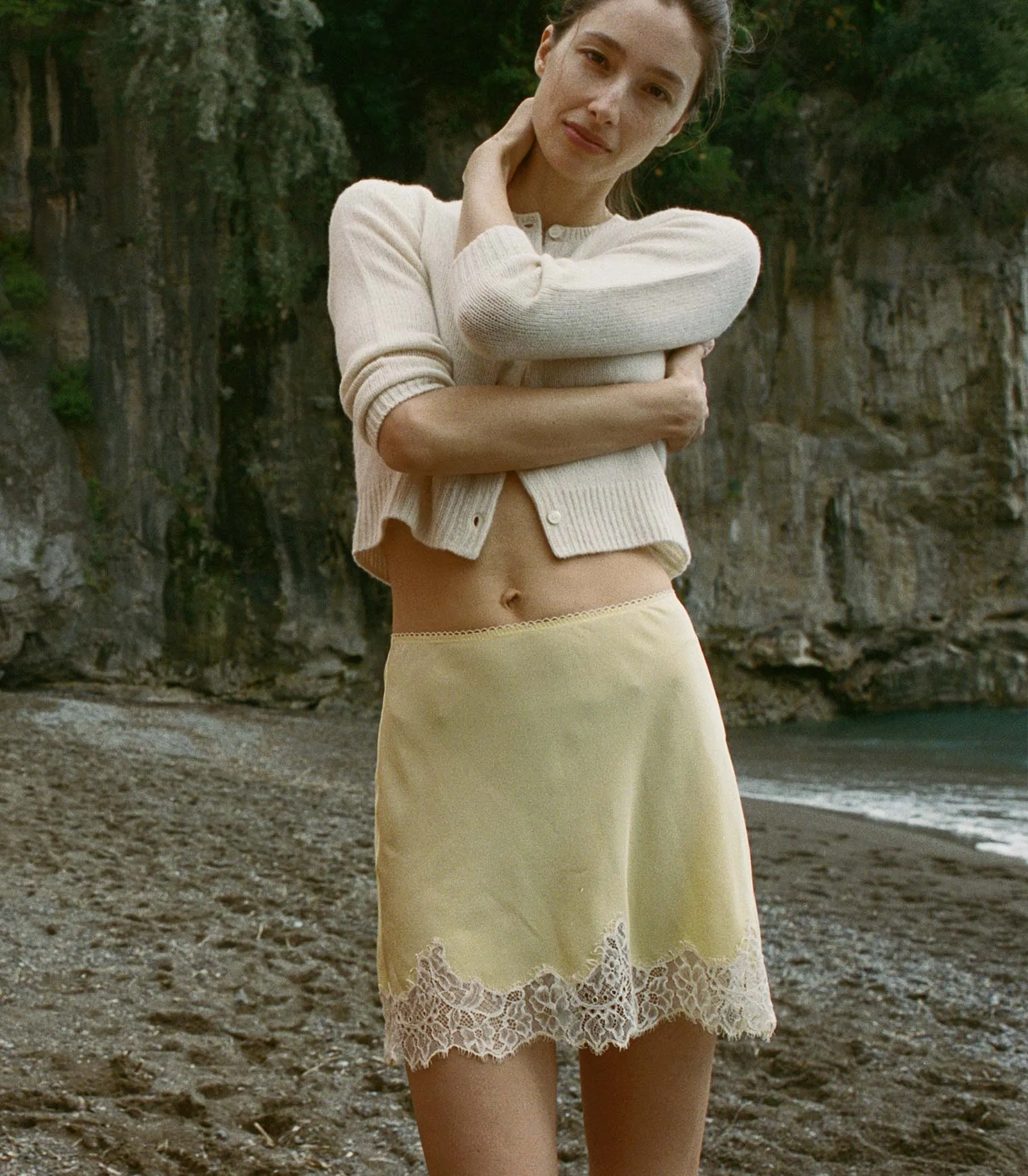 GIULIETTA SKIRT -- YELLOW ROSE sold by Doen