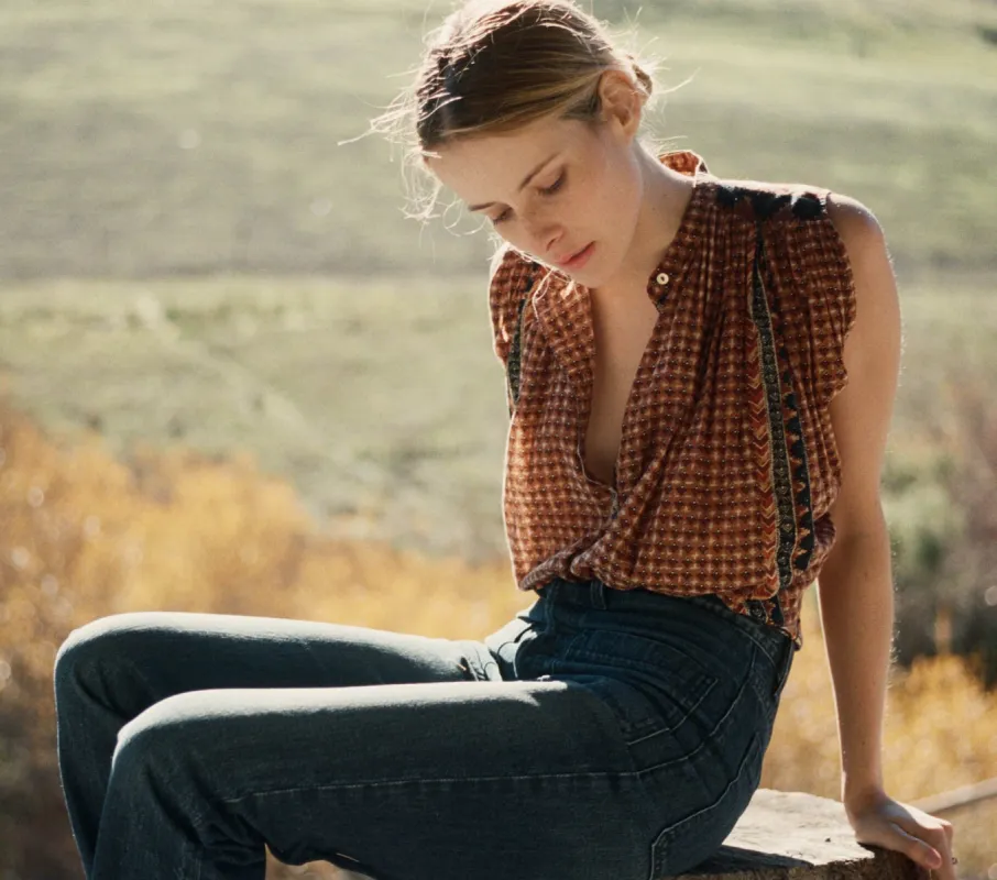 HMD -- DARJEELING TOP -- CLAY COMBO sold by Doen