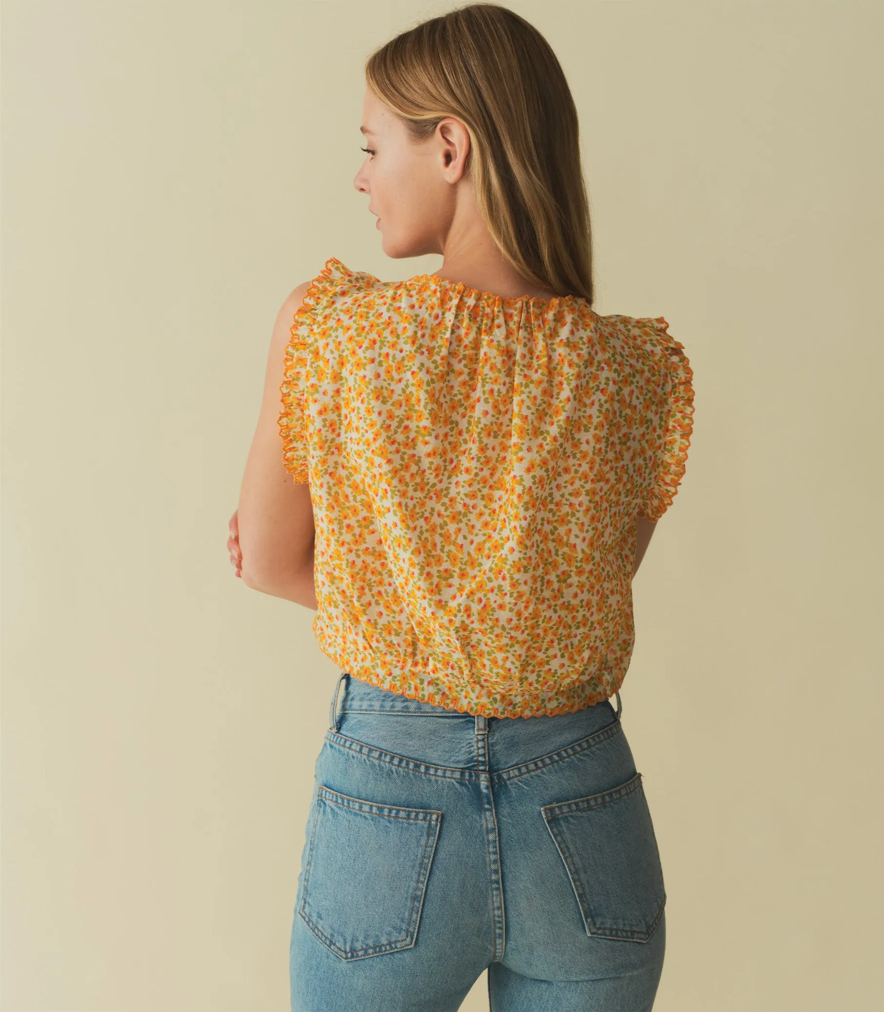 TRAVELER TOP -- CLEMENTINE DAISY FIELDS sold by Doen product image thumbnail 4
