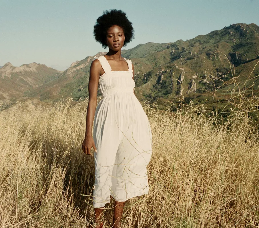 HMD -- HARBOR NIGHTGOWN -- SALT sold by Doen
