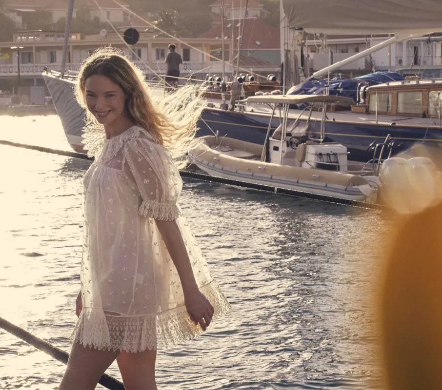 HMD -- CLARICE DRESS -- MAGNOLIA sold by Doen