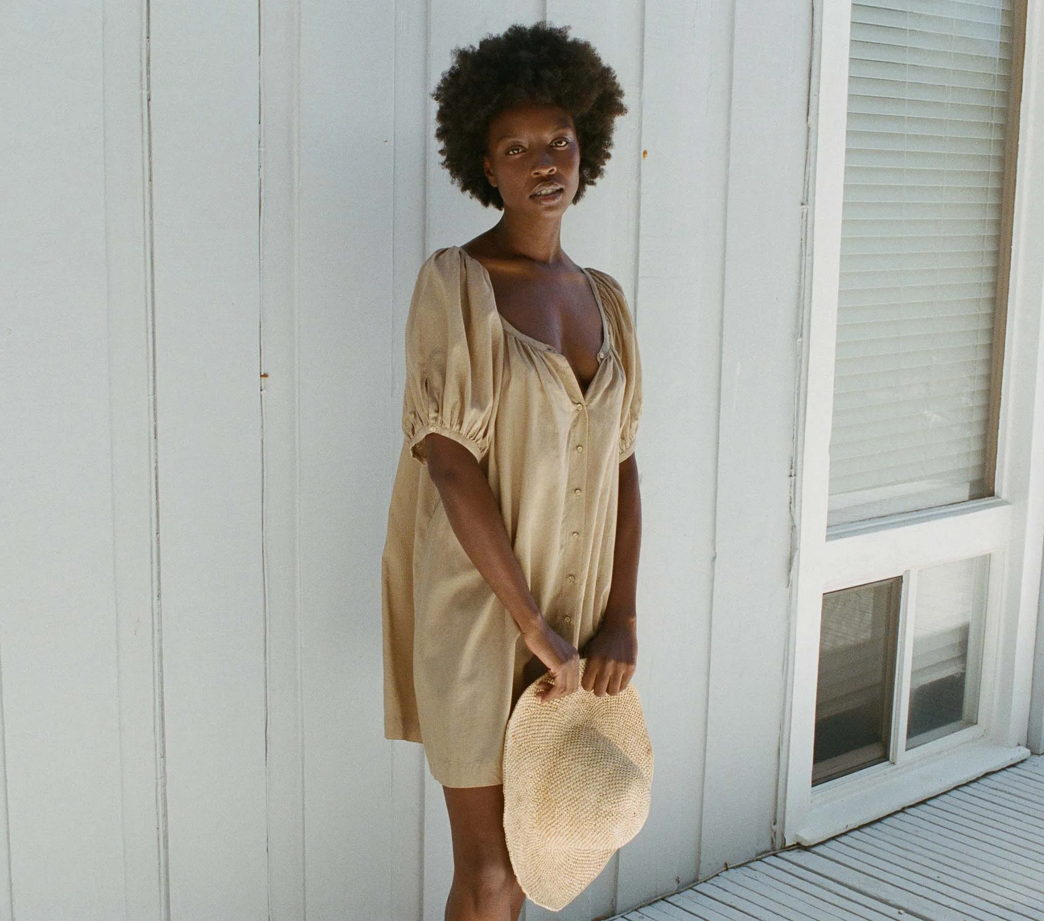 JOSETTE DRESS -- DRIFTWOOD sold by Doen product image thumbnail 3