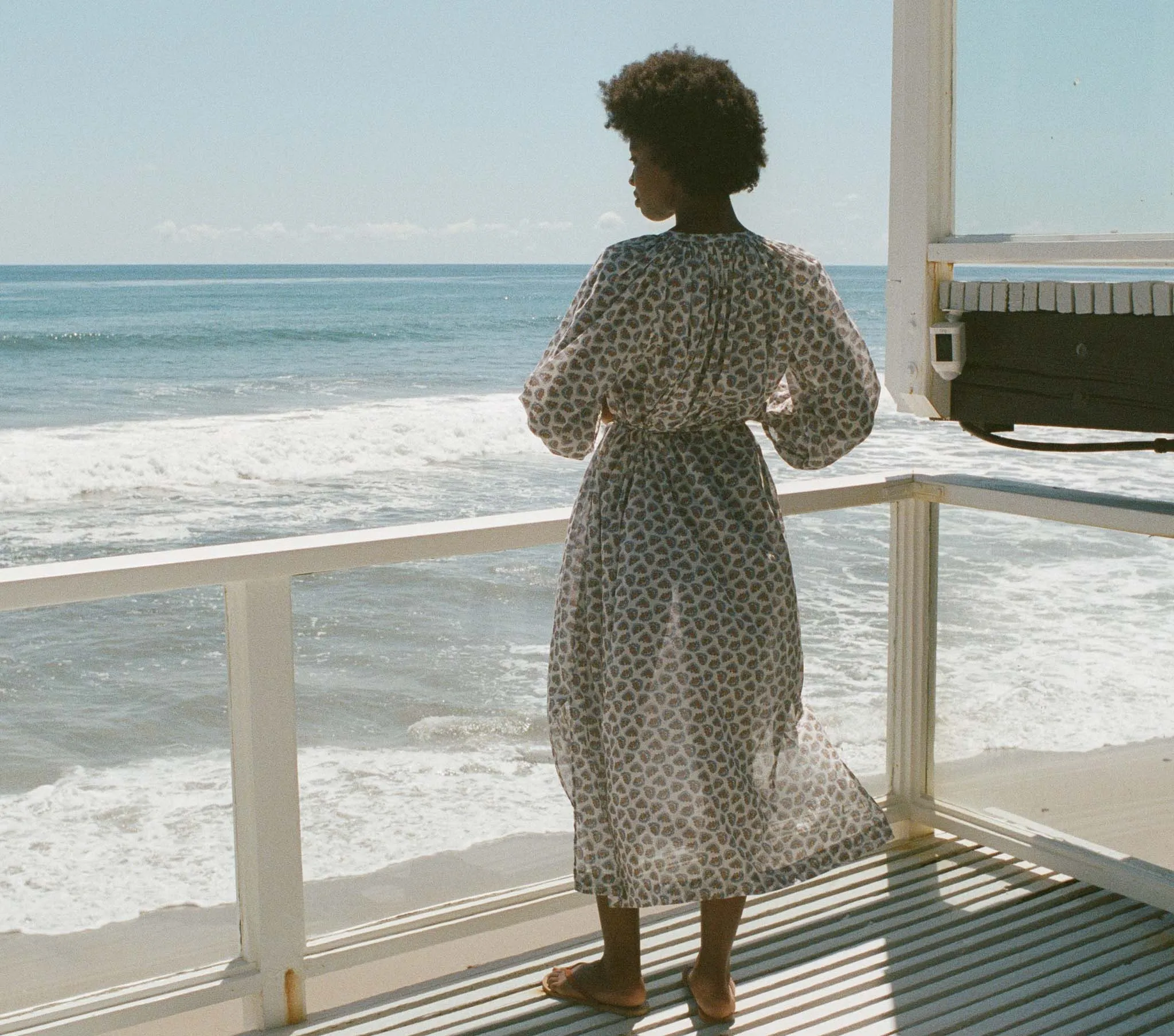HMD -- JOHANNA DRESS -- SEA SALT BEDFORD PAISLEY sold by Doen product image thumbnail 4