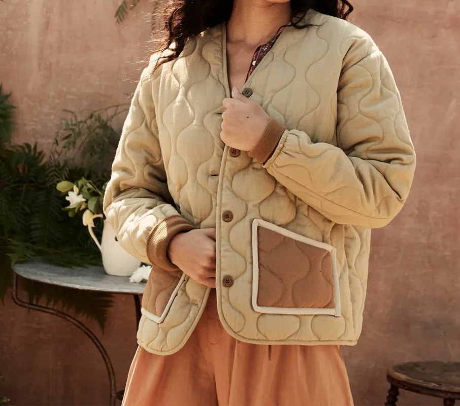 HMD -- CALICO JACKET -- FADED PINE sold by Doen