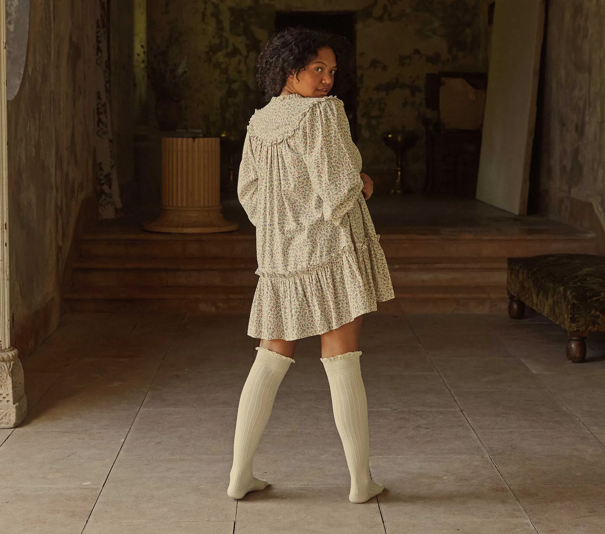 HMD -- CATON NIGHTGOWN -- MORNING GLORY FLORAL sold by Doen product image thumbnail 5