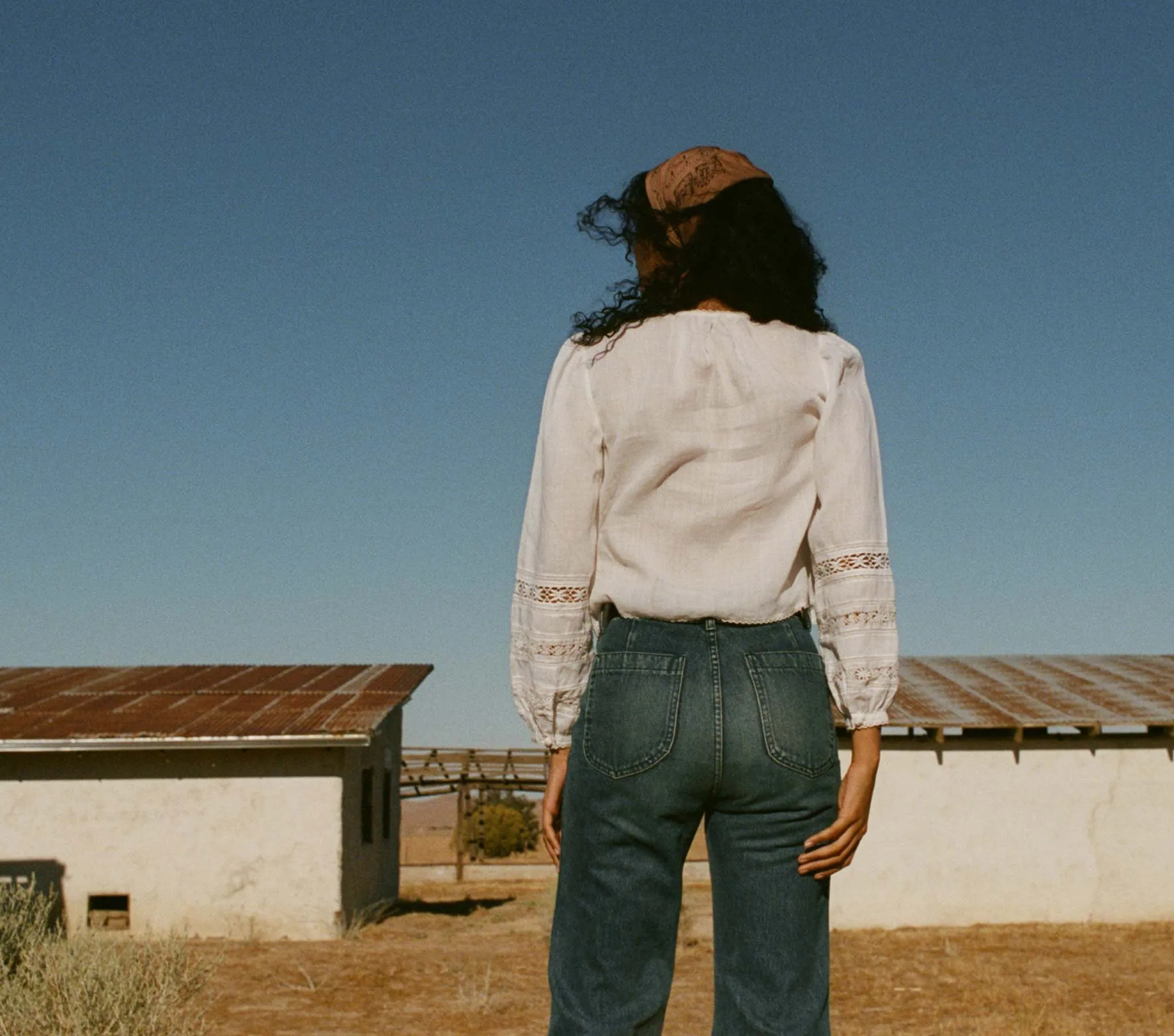 HMD -- VANESSA TOP -- SALT sold by Doen product image thumbnail 4