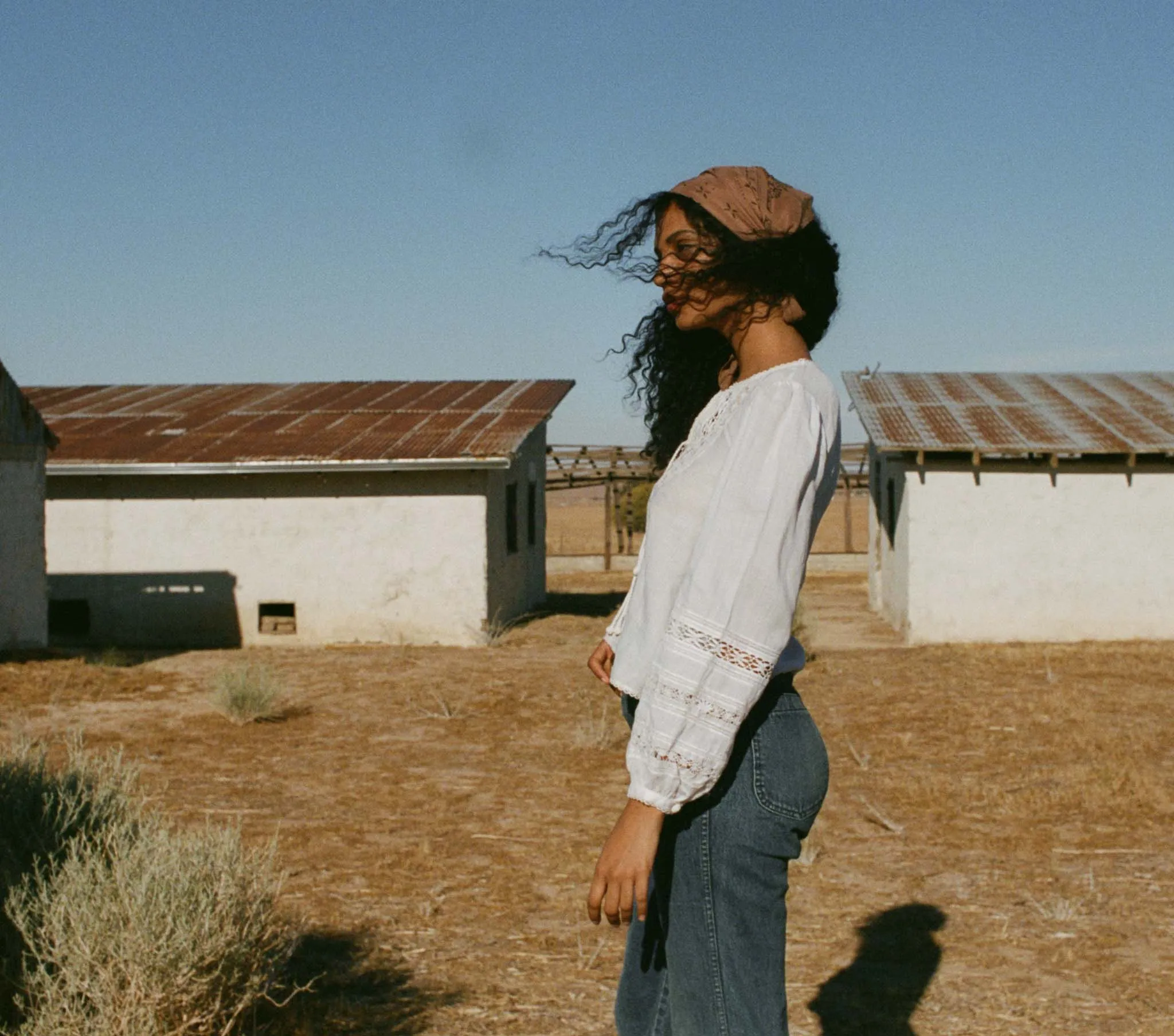 HMD -- VANESSA TOP -- SALT sold by Doen product image thumbnail 3