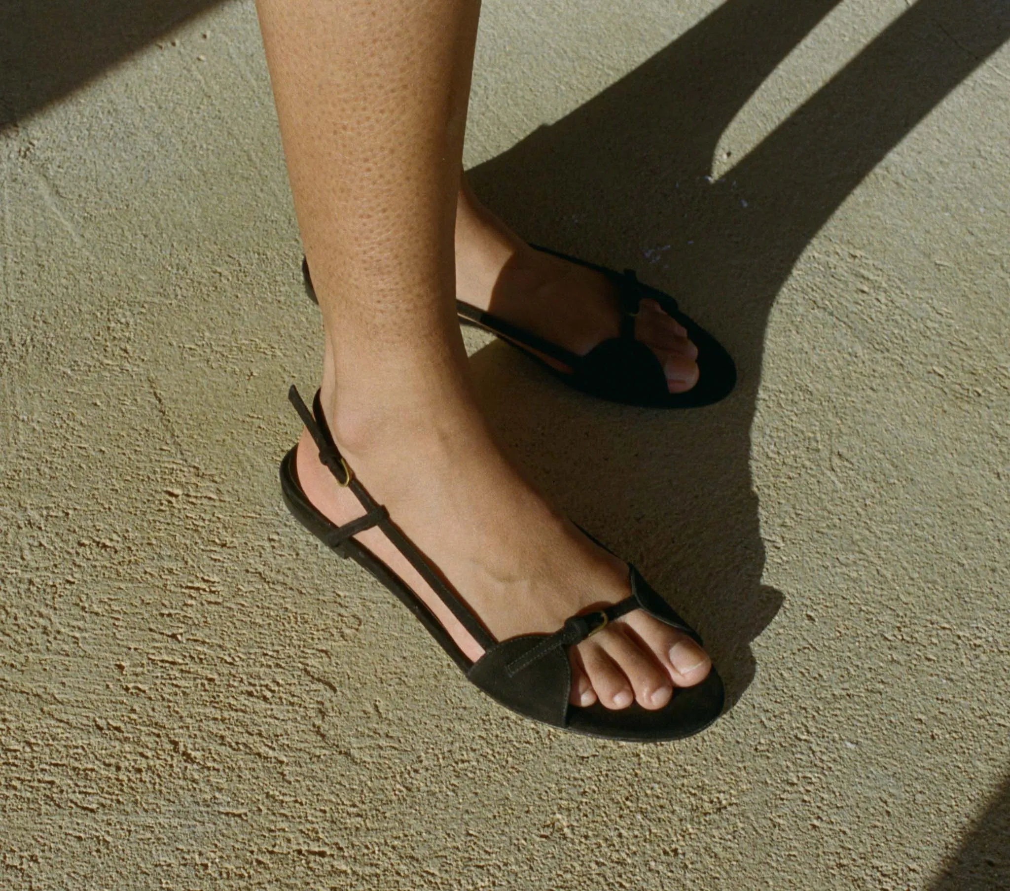 BASTILLE SANDAL -- BLACK SUEDE sold by Doen