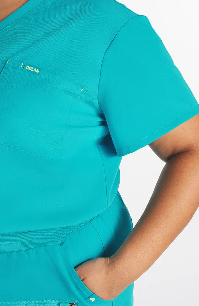 Mayfair V Neck 2-Pocket CORE Scrub Top sold by dolan product image thumbnail 5