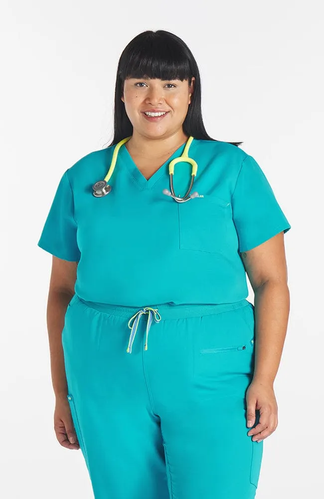 Mayfair V Neck 2-Pocket CORE Scrub Top sold by dolan product image thumbnail 4