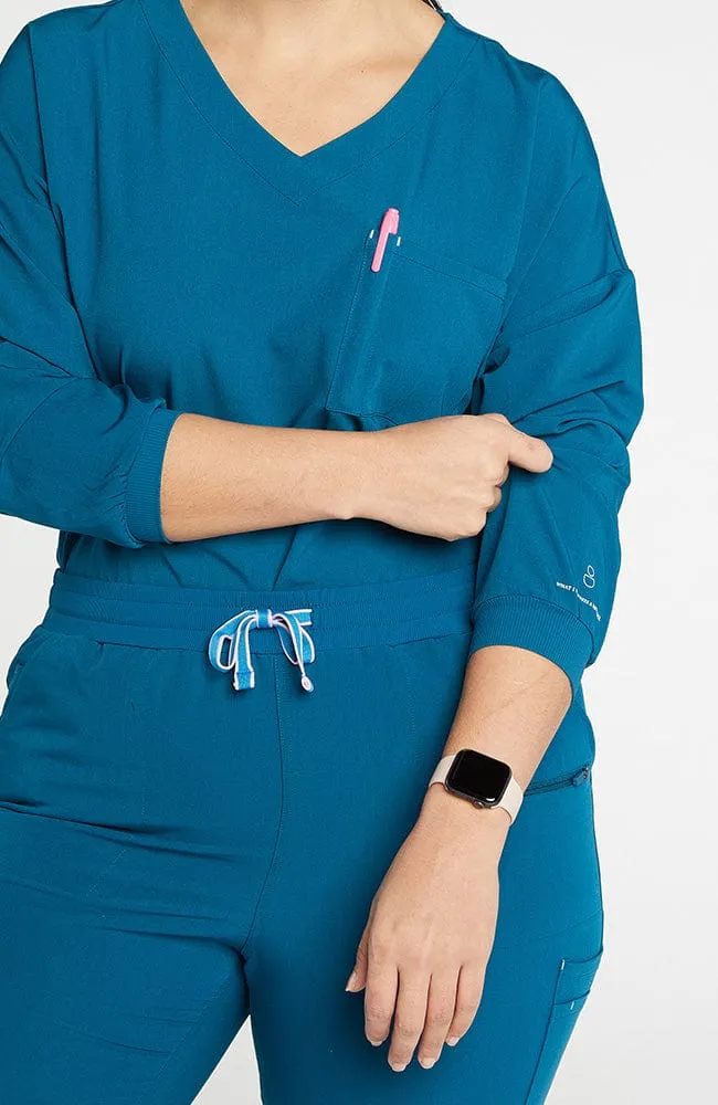 Alpine Dolman ¾ Sleeve 2-Pocket CORE Scrub Top sold by dolan product image thumbnail 4