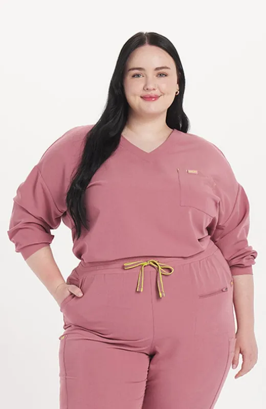 Alpine Dolman ¾ Sleeve 2-Pocket CORE Scrub Top sold by dolan