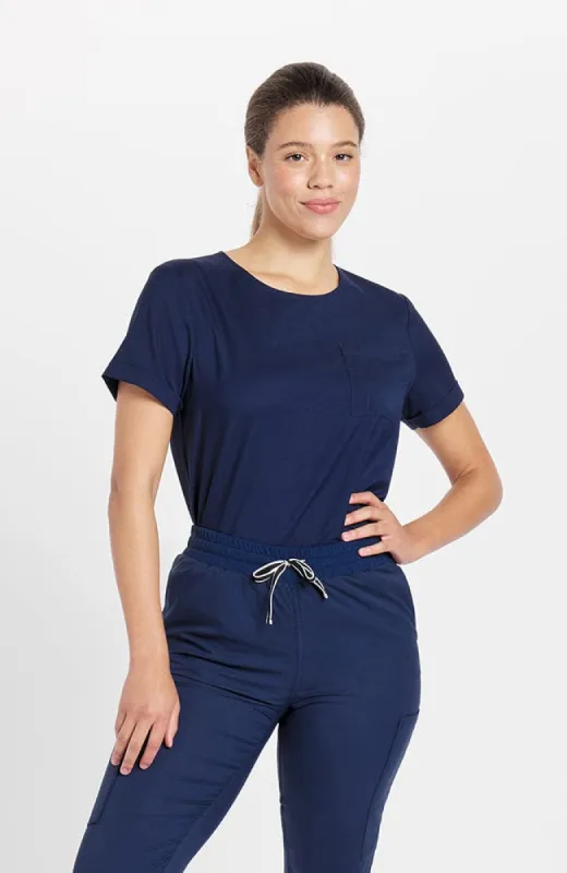 Patton Crew Neck 2-Pocket TLC Scrub Top sold by dolan
