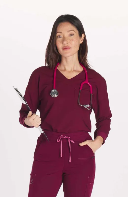 Alpine Dolman ¾ Sleeve 2-Pocket CORE Scrub Top sold by dolan