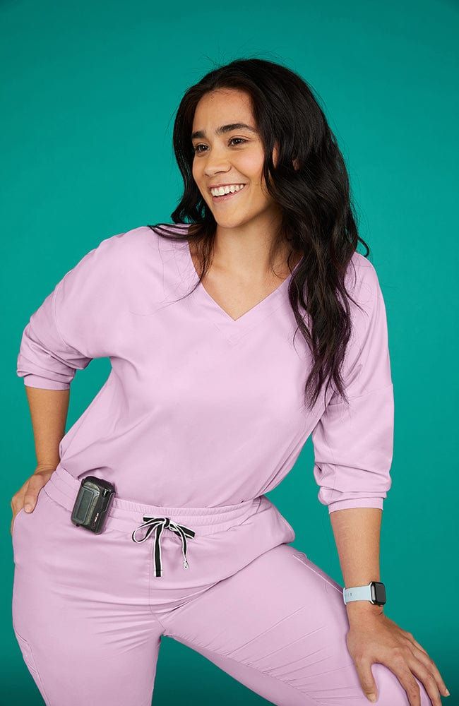 Solaire 3/4 Sleeve Dolman TLC Scrub Top - FINAL SALE sold by dolan product image thumbnail 4