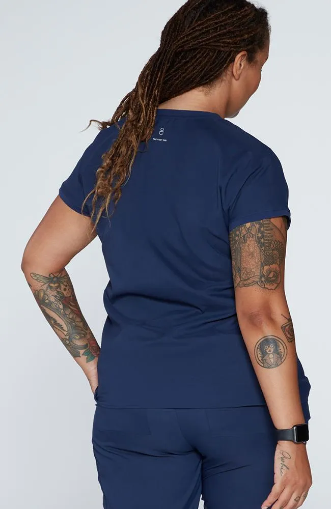 Walker Drop Shoulder 2-Pocket TLC Scrub Top sold by dolan product image thumbnail 5