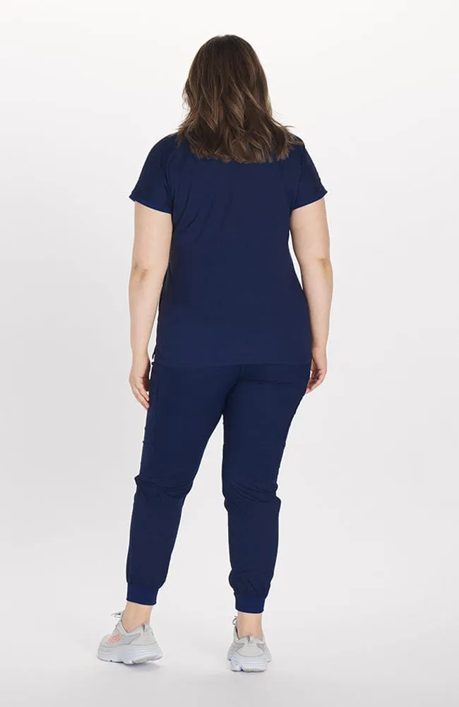 Walker Drop Shoulder 2-Pocket TLC Scrub Top sold by dolan product image thumbnail 3