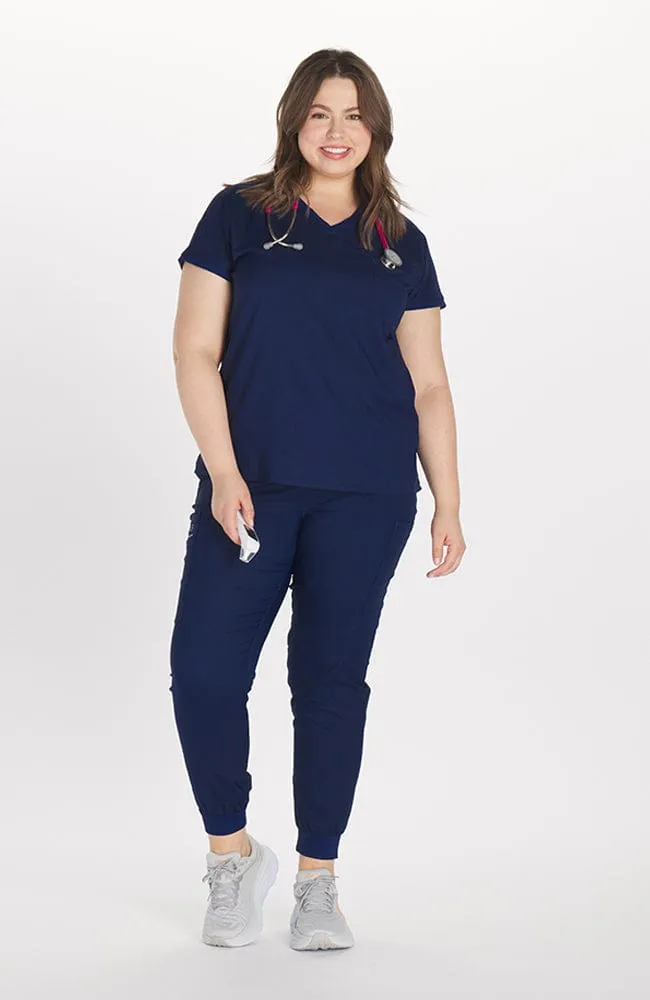 Walker Drop Shoulder 2-Pocket TLC Scrub Top sold by dolan product image thumbnail 2