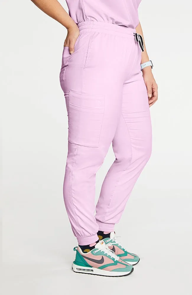 High Waisted Huntington 7-Pocket Jogger TLC Scrub Pant sold by dolan