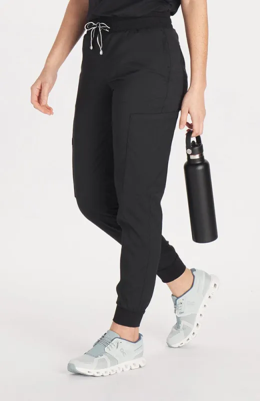 High Waisted Huntington 7-Pocket Jogger TLC Scrub Pant sold by dolan