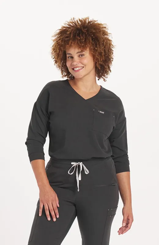 Alpine Dolman ¾ Sleeve 2-Pocket CORE Scrub Top sold by dolan