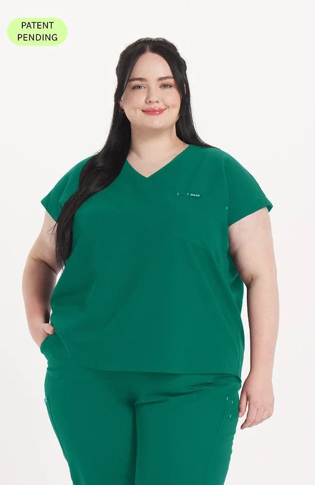 Cypress Easy Fit 2-Pocket CORE Scrub Top sold by dolan