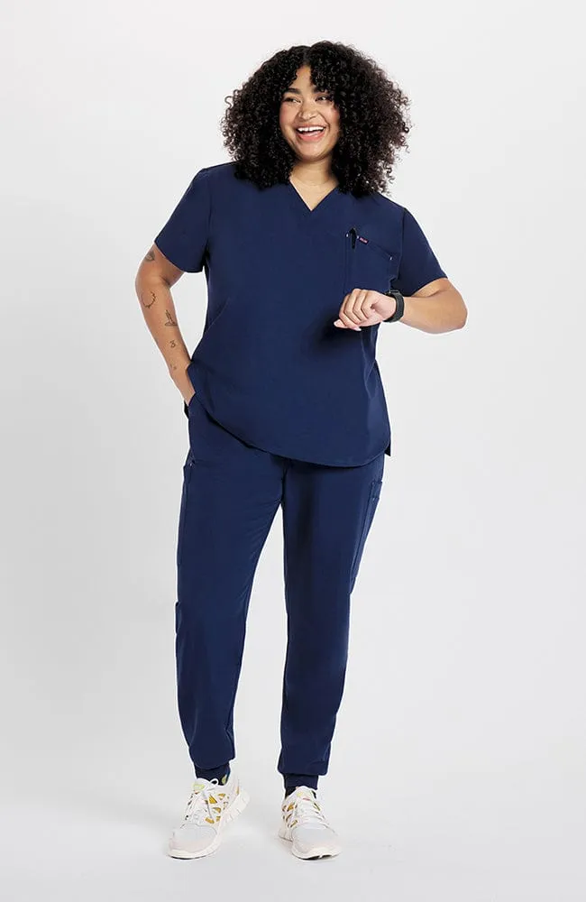 Mayfair V Neck 2-Pocket CORE Scrub Top sold by dolan product image thumbnail 2