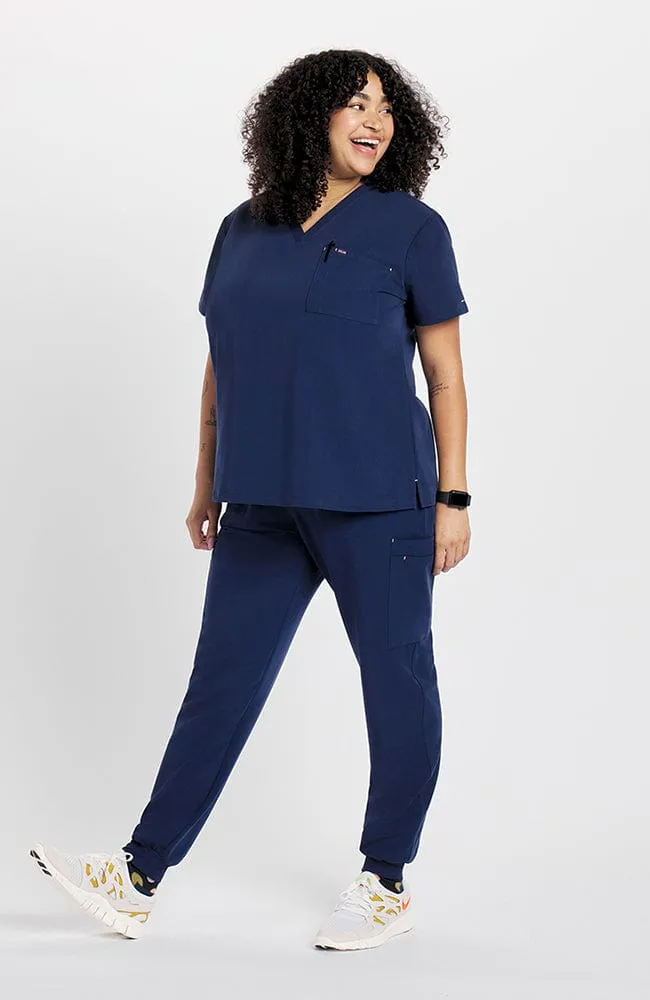 Mayfair V Neck 2-Pocket CORE Scrub Top sold by dolan product image thumbnail 3