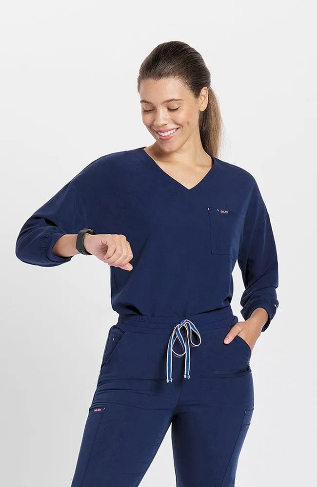 Alpine Dolman ¾ Sleeve 2-Pocket CORE Scrub Top sold by dolan product image thumbnail 5