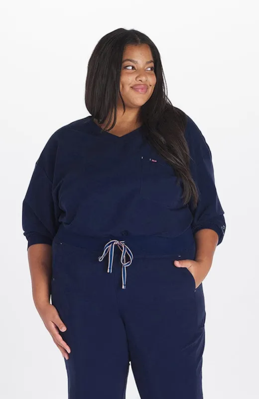 Alpine Dolman ¾ Sleeve 2-Pocket CORE Scrub Top sold by dolan