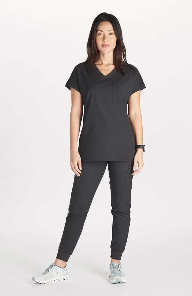 Walker Drop Shoulder 2-Pocket TLC Scrub Top sold by dolan product image thumbnail 3