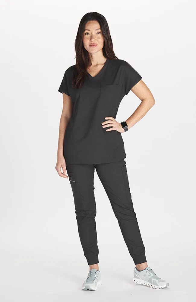 Walker Drop Shoulder 2-Pocket TLC Scrub Top sold by dolan product image thumbnail 4