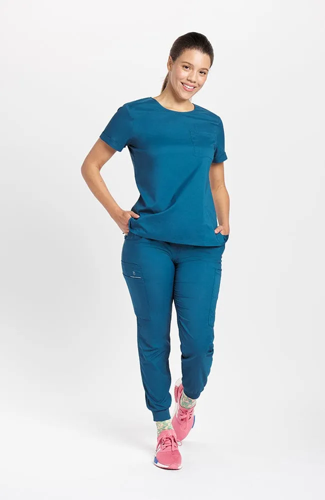 Patton Crew Neck 2-Pocket TLC Scrub Top sold by dolan product image thumbnail 2