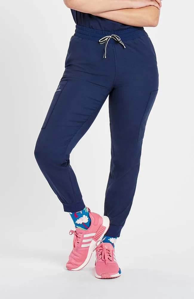 High Waisted Huntington 7-Pocket Jogger TLC Scrub Pant sold by dolan