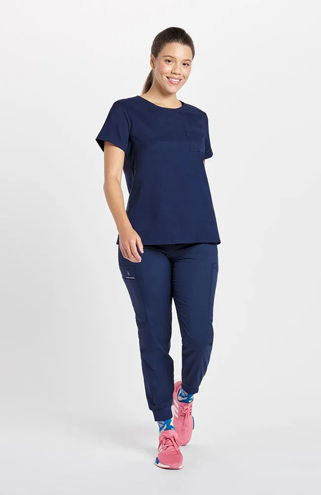 High Waisted Huntington 7-Pocket Jogger TLC Scrub Pant sold by dolan product image thumbnail 2
