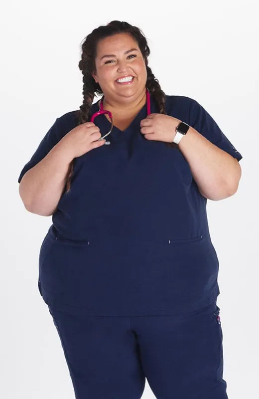 Echo 2-Pocket CORE Scrub Top sold by dolan