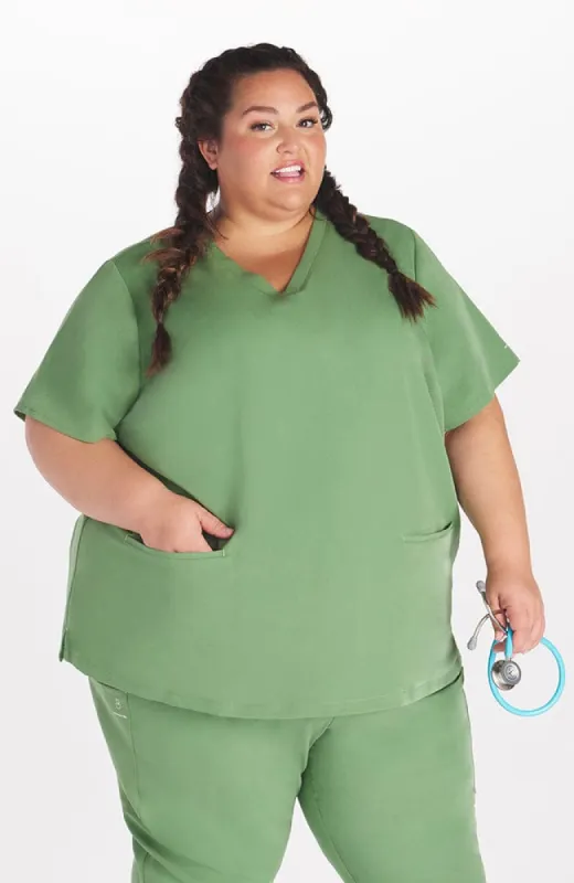 Echo 2-Pocket CORE Scrub Top sold by dolan