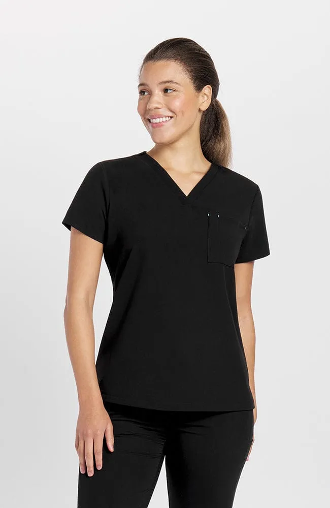Mayfair V Neck 2-Pocket CORE Scrub Top sold by dolan product image thumbnail 3