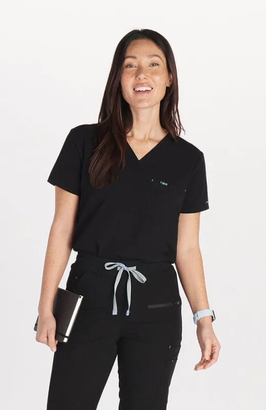 Mayfair V Neck 2-Pocket CORE Scrub Top sold by dolan