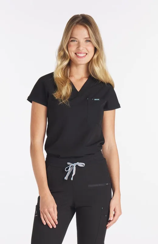 Nava Drop Shoulder 2-Pocket CORE Scrub Top sold by dolan