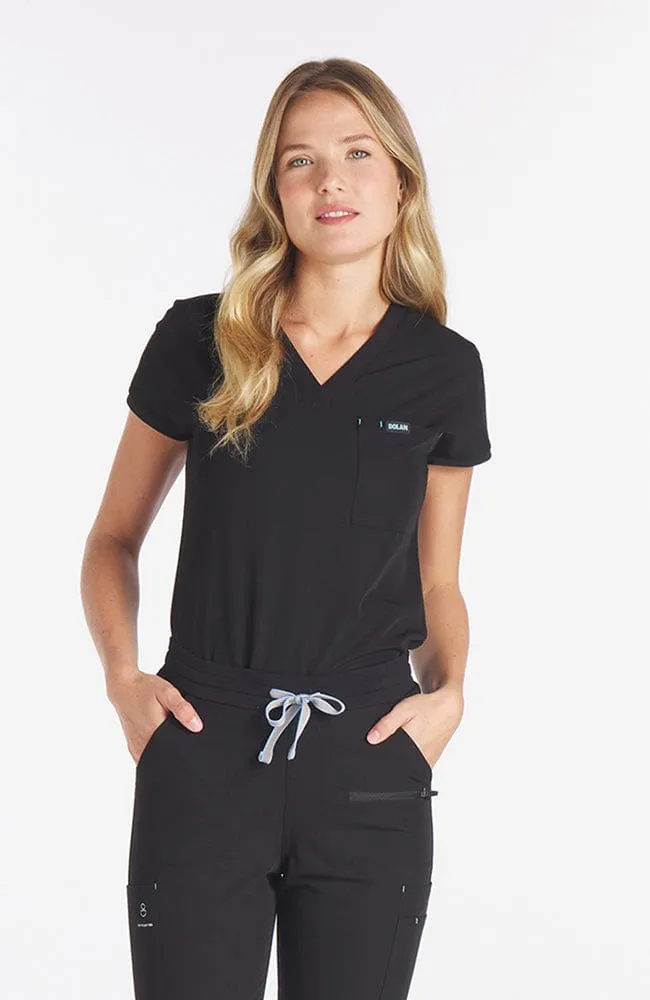 Nava Drop Shoulder 2-Pocket CORE Scrub Top sold by dolan product image thumbnail 3