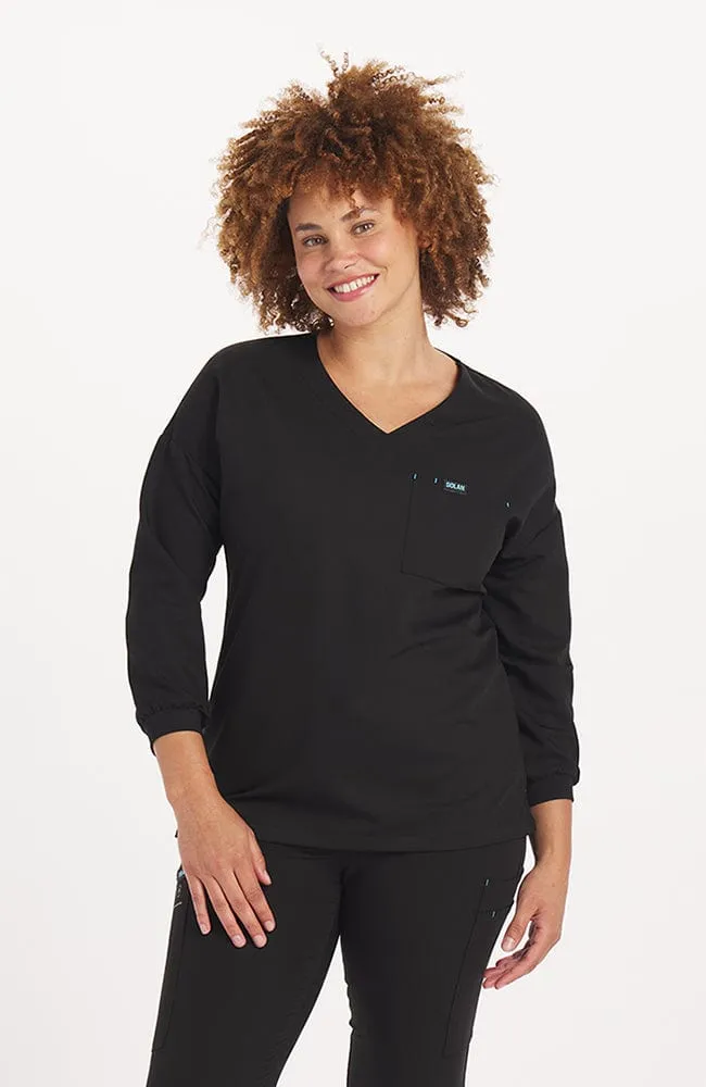 Alpine Dolman ¾ Sleeve 2-Pocket CORE Scrub Top sold by dolan