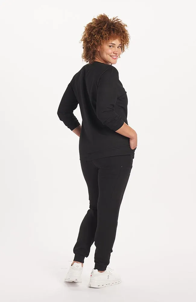 Alpine Dolman ¾ Sleeve 2-Pocket CORE Scrub Top sold by dolan product image thumbnail 3