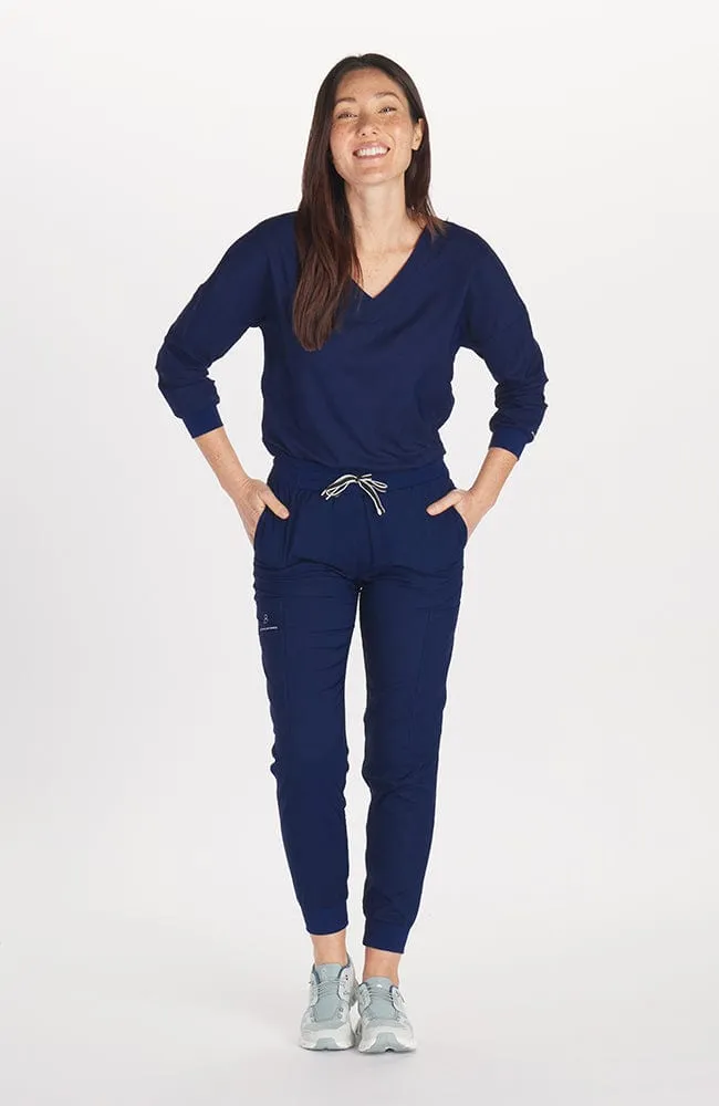 Solaire ¾ Sleeve Dolman TLC Scrub Top sold by dolan product image thumbnail 2