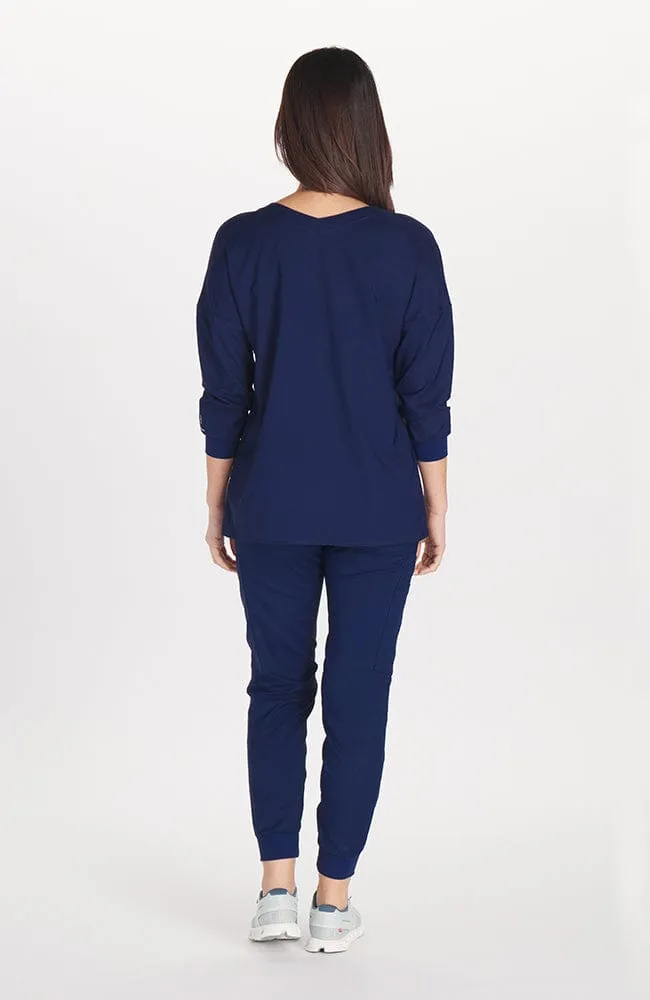 Solaire ¾ Sleeve Dolman TLC Scrub Top sold by dolan product image thumbnail 3