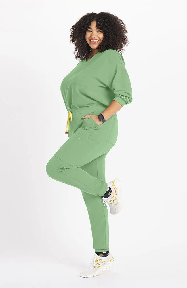 Alpine Dolman ¾ Sleeve 2-Pocket CORE Scrub Top sold by dolan product image thumbnail 2