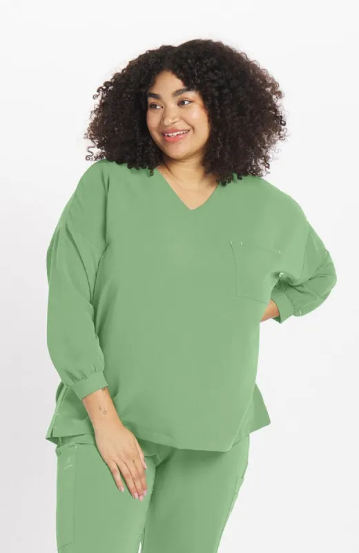 Alpine Dolman ¾ Sleeve 2-Pocket CORE Scrub Top sold by dolan
